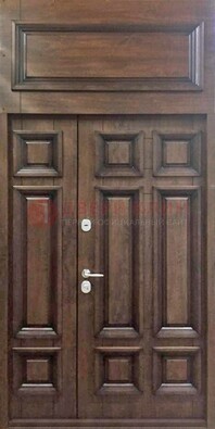 Классическая входная дверь с верхней фрамугой ДФГ-15 в Шатуре