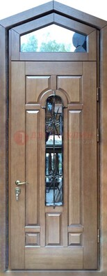 Железная дверь Винорит с фрамугой для частного дома ДФГ-34 в Тольятти