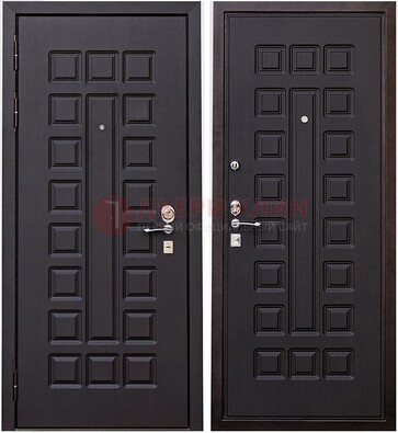 Крепкая металлическая дверь с МДФ ДМ-118 в Шатуре