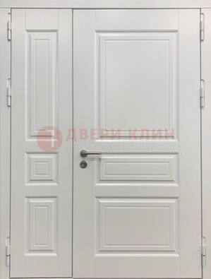 Полуторная светлая металлическая дверь с МДФ ДМ-336 в Шатуре