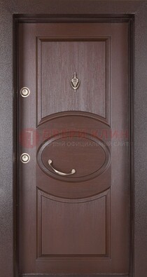 Железная дверь с массивом дуба в стиле классика ДМД-55 в Шатуре