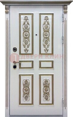 Входная дверь с массивом дуба в белом цвете ДМД-62 в Шатуре