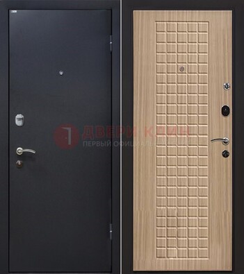 Черная металлическая дверь с порошковым покрытием ДП-157 в Шатуре