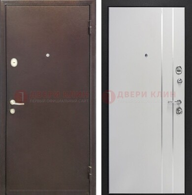 Входная дверь с порошковым покрытием с МДФ с молдингами ДП-232 в Шатуре