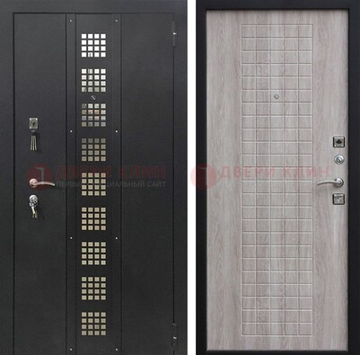 Железная дверь с порошковым покрытием Медный антик/Капучино  ДП-233 в Шатуре