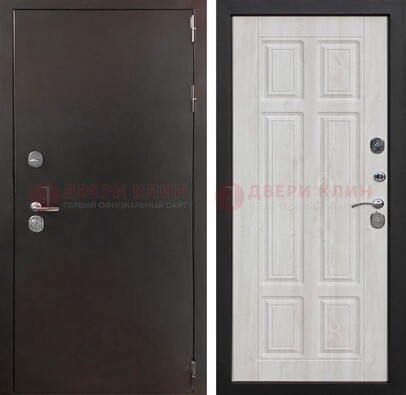 Стальная дверь с порошковым напылением с филенчатой МДФ ДП-238 в Шатуре