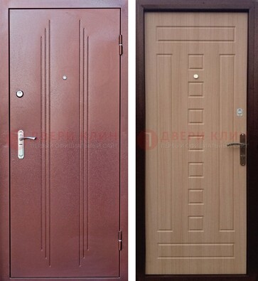 Стальная дверь с порошковым напыление цвета медный антик ДП-249 в Истре