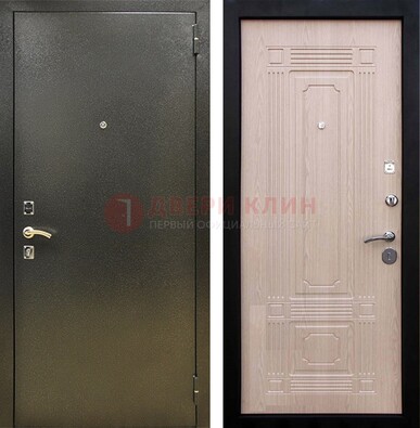 Входная темно-серая дверь с порошковым напылением и МДФ ДП-273 в Шатуре