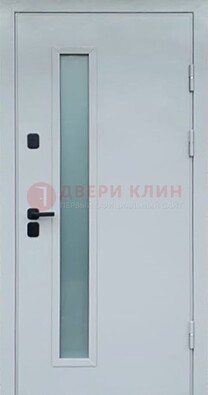 Светлая железная дверь с порошковым напылением ДП-303 в Шатуре
