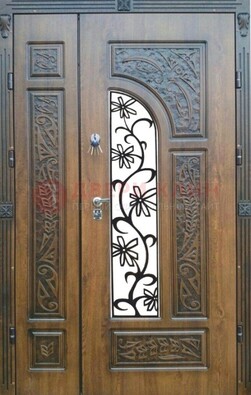 Морозостойкая металлическая парадная дверь ДПР-12 в Шатуре