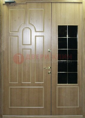 Входная дверь Дверь со вставками из черного стекла ДПР-42 в Шатуре