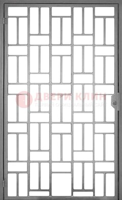 Металлическая решетчатая дверь в сером цвете ДР-23 в Шатуре