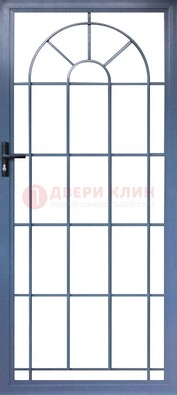 Синяя металлическая решетчатая дверь ДР-28 в Шатуре