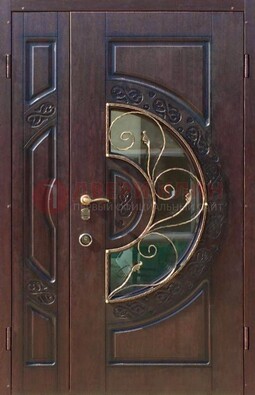 Полуторная железная дверь Винорит в классическом стиле ДСК-272 в Липецке