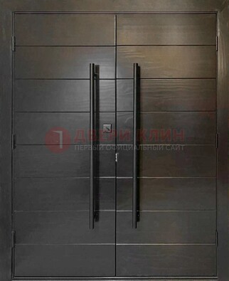 Двухстворчатая железная дверь для частного дома ДСТ-3 в Красноармейске