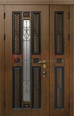 Полуторная входная дверь с виноритом ДВТ-169 в Шатуре