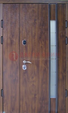 Стальная дверь с виноритом и стеклом ДВТ-187 в Шатуре