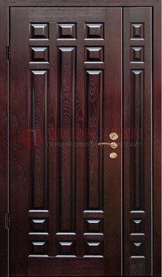 Коричневая металлическая дверь с виноритом ДВТ-20 в Шатуре
