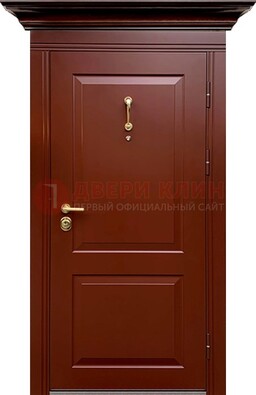 Красная железная дверь винорит для частного дома ДВТ-251 в Шатуре