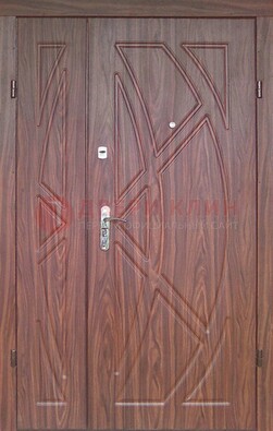 Железная тамбурная полуторная дверь с МДФ ПЛ-7 в Шатуре